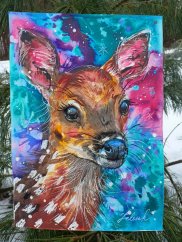 AKVAREL ORIGINÁL SRNKA