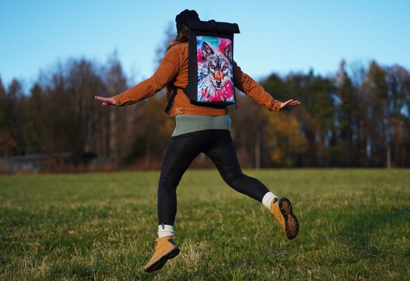 BATOH  VLK RŮŽOVÝ