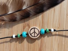 DŘEVĚNÝ NÁRAMEK HIPPIE