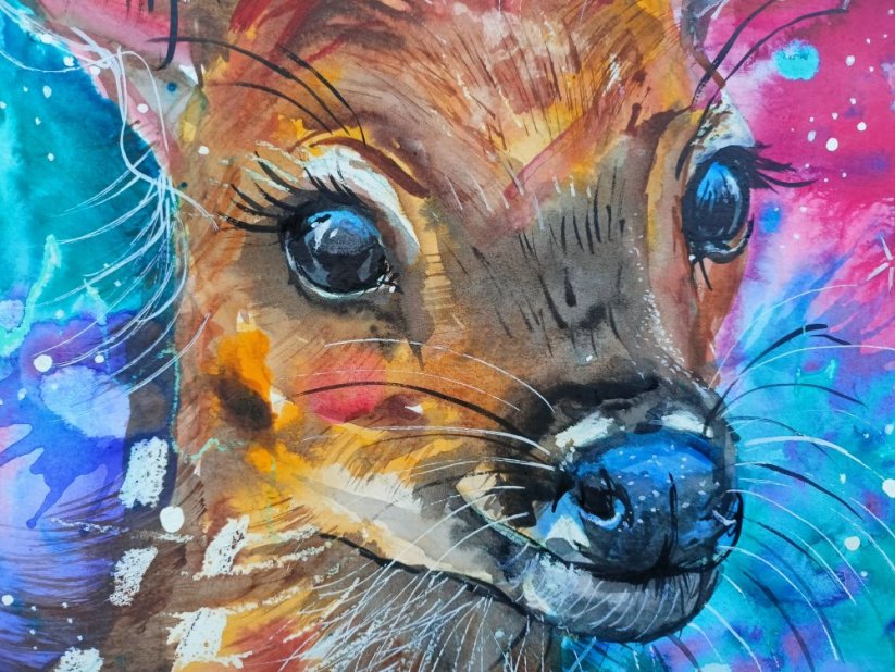 AKVAREL ORIGINÁL SRNKA