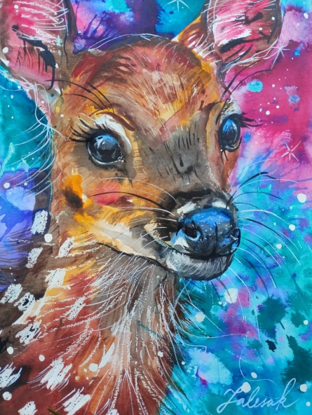 AKVAREL ORIGINÁL SRNKA