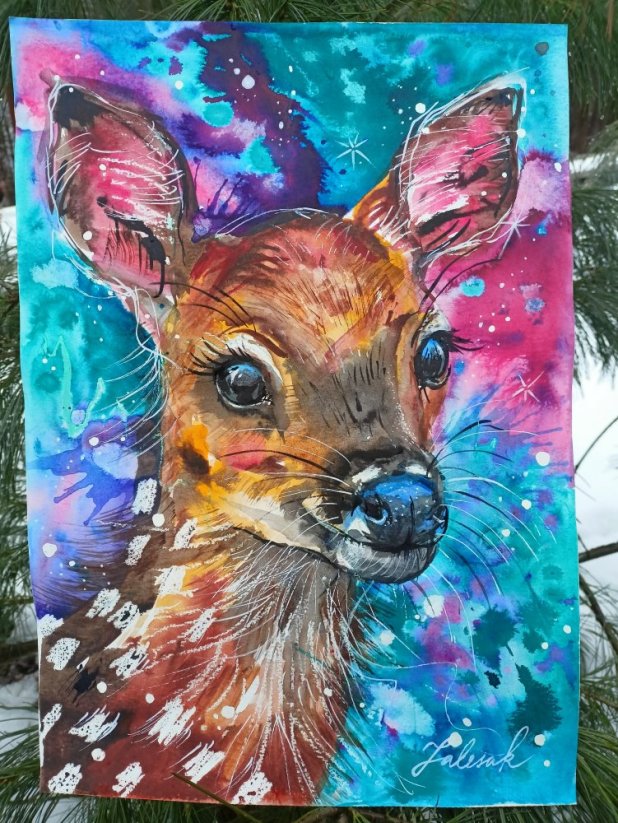 AKVAREL ORIGINÁL SRNKA