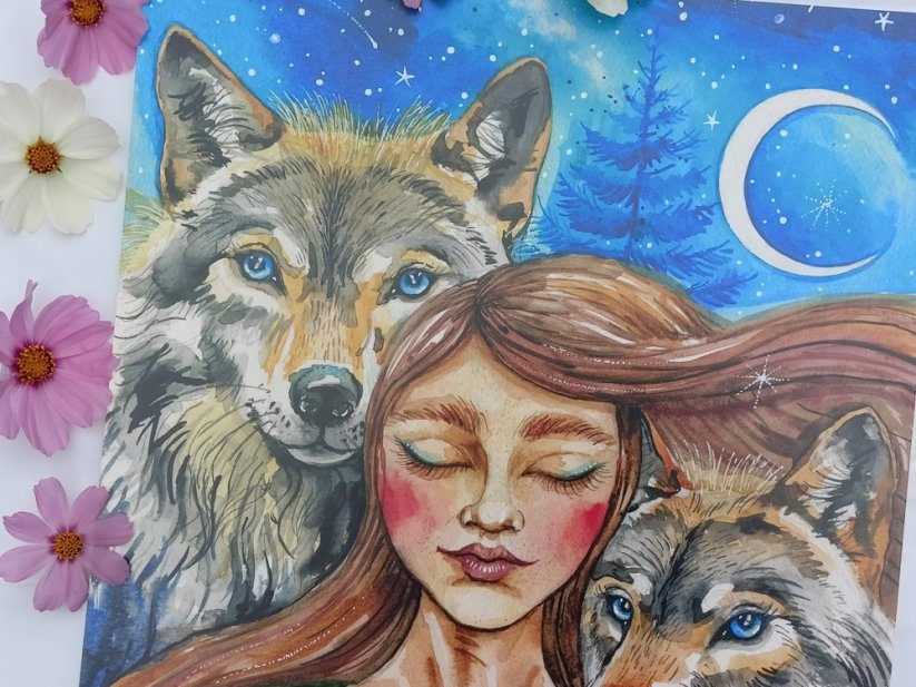 ILUSTRACE VLČÍ DÍVKA