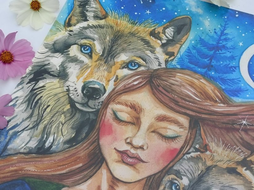 ILUSTRACE VLČÍ DÍVKA