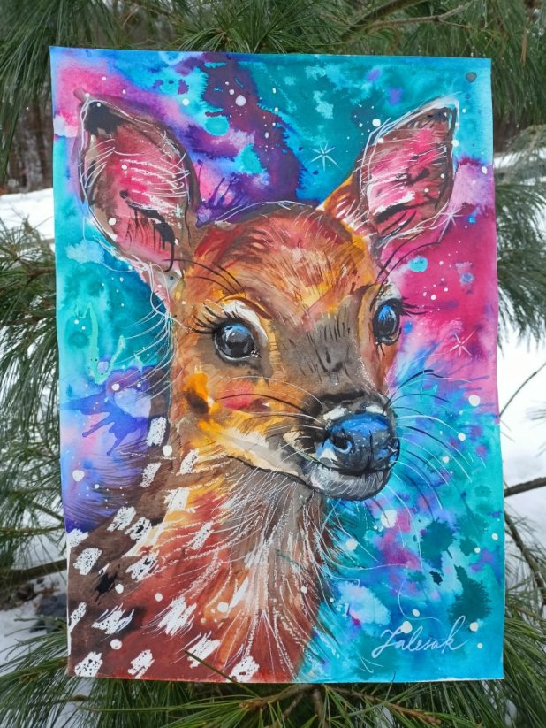 AKVAREL ORIGINÁL SRNKA