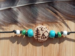 DŘEVĚNÝ NÁRAMEK HVĚZDNÁ NOC