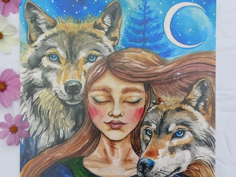 ILUSTRACE VLČÍ DÍVKA